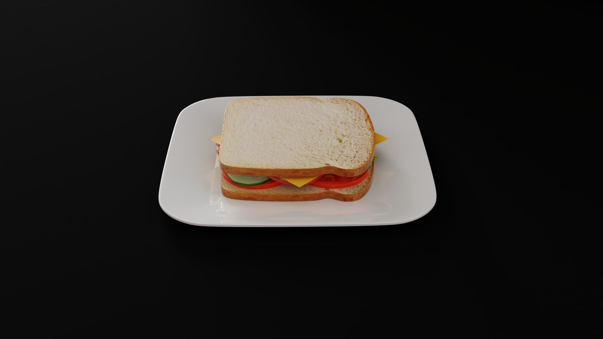 Sandwich 3D model_4