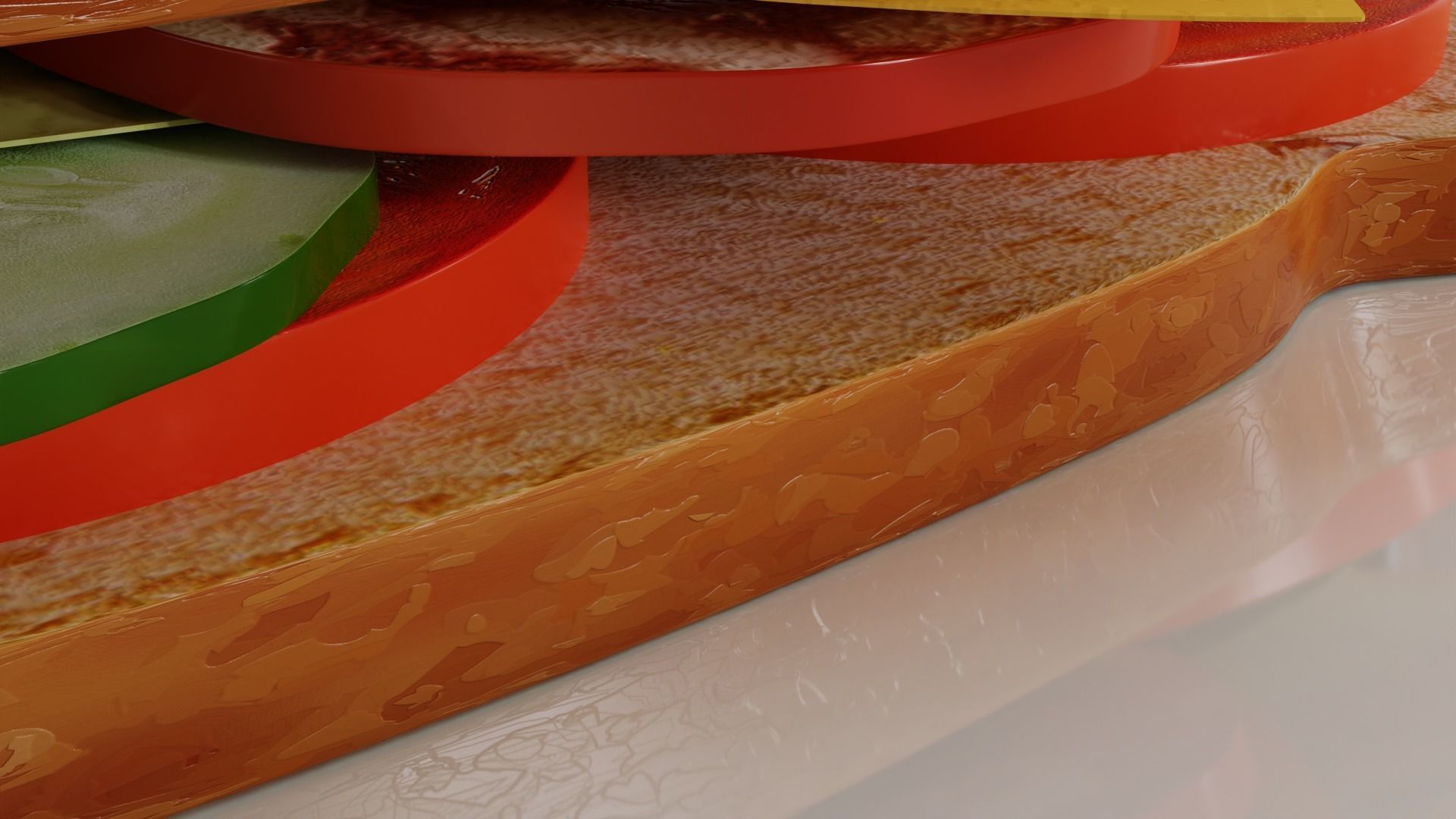 Sandwich 3D model_1