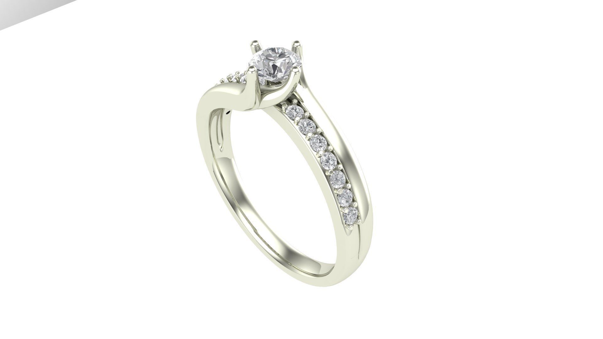 Ladies Ring 305 3D print model_1