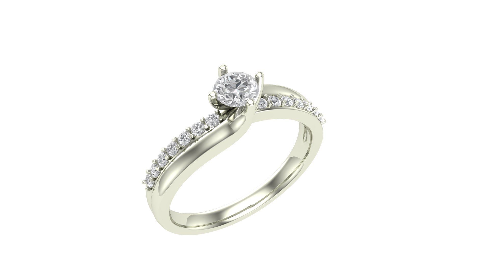 Ladies Ring 305 3D print model_2