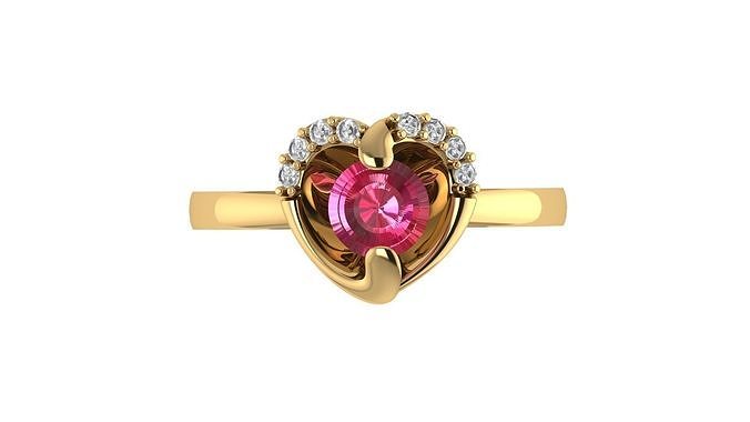 Ladies Ring 303 3D print model