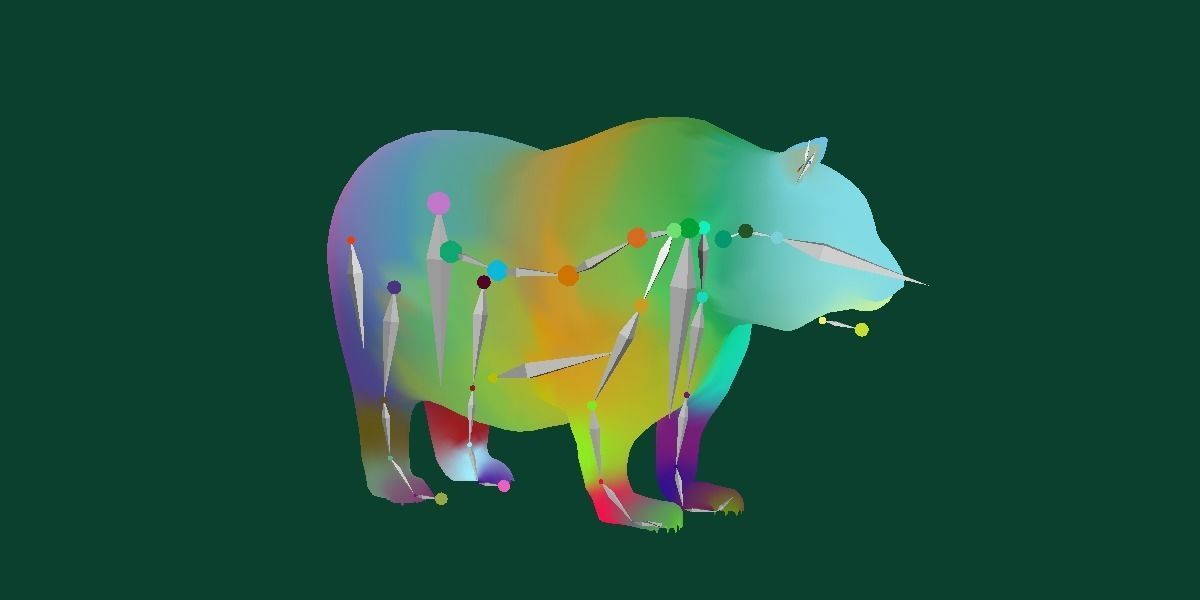 Giant Panda Bear  3D model_13