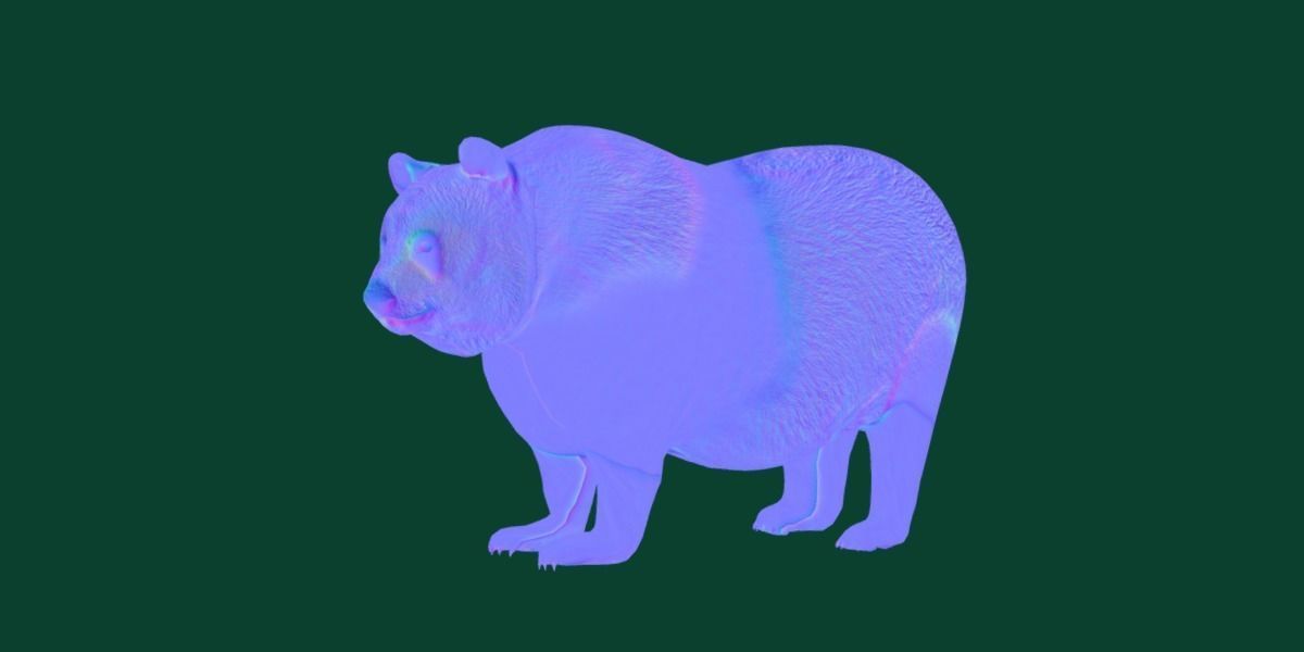 Giant Panda Bear  3D model_17