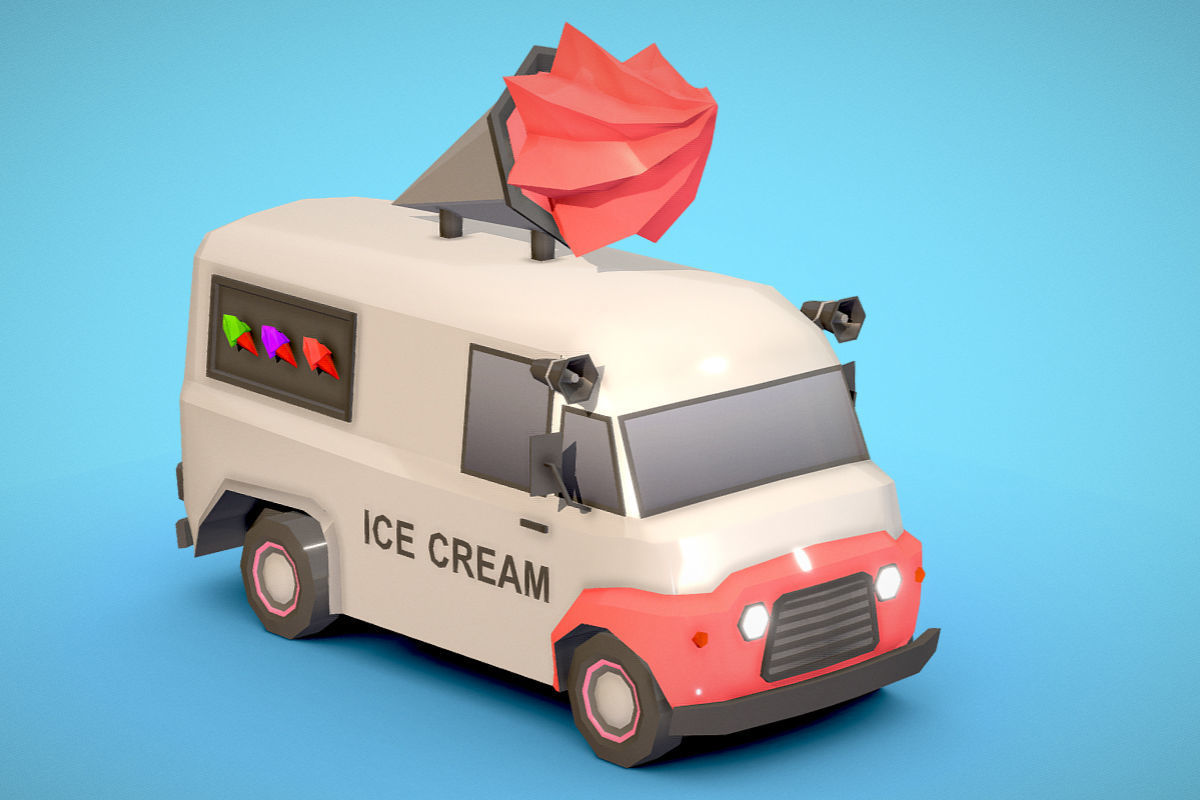 Vehicle Pack Low- Poly Low-poly 3D model_26