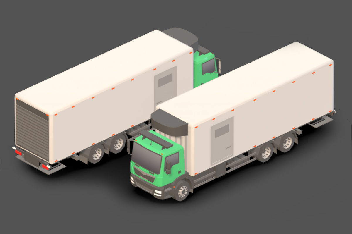 Vehicle Pack Low- Poly Low-poly 3D model_53