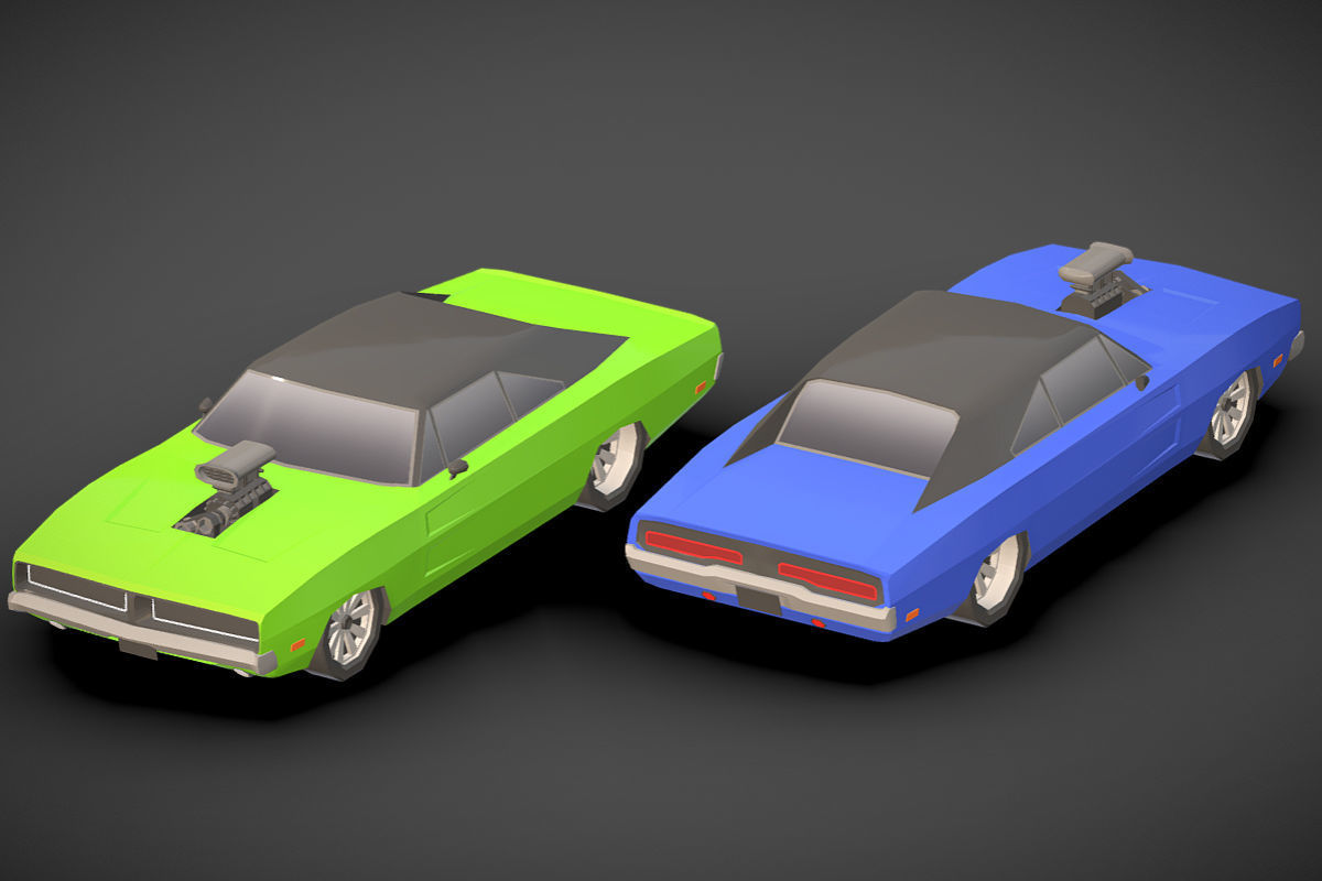 Vehicle Pack Low- Poly Low-poly 3D model_16
