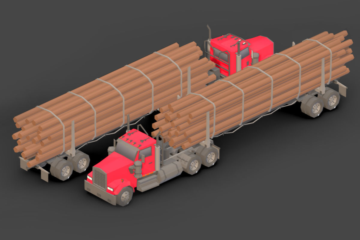 Vehicle Pack Low- Poly Low-poly 3D model_37