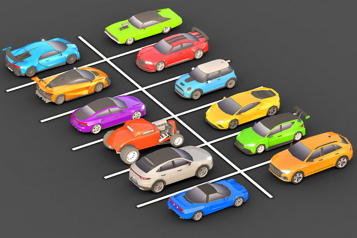 Vehicle Pack Low- Poly Low-poly 3D model_12