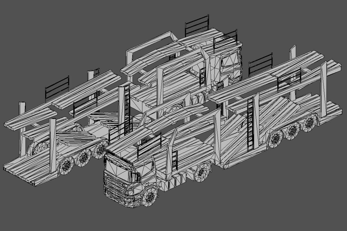 Vehicle Pack Low- Poly Low-poly 3D model_88