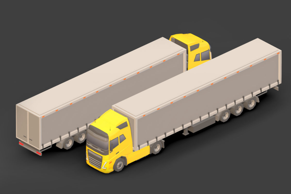 Vehicle Pack Low- Poly Low-poly 3D model_32