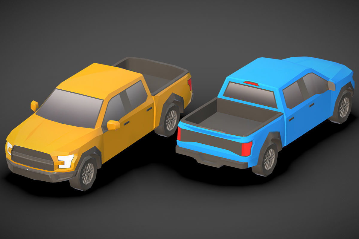 Vehicle Pack Low- Poly Low-poly 3D model_44
