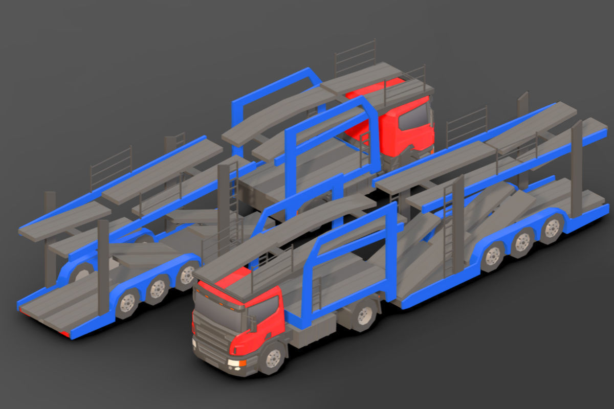 Vehicle Pack Low- Poly Low-poly 3D model_22