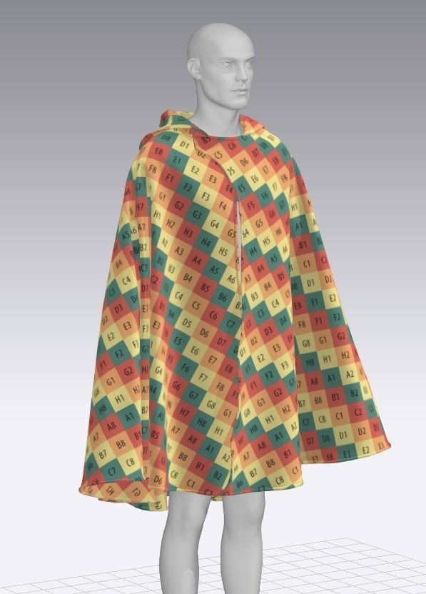 20 capes and cloak models 3D model_7