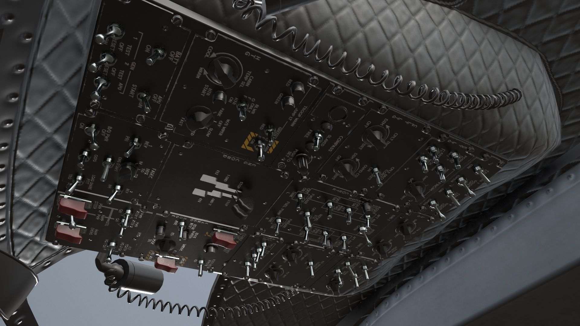  CH-47 Chinook Korean Army Static Low-poly 3D model_24