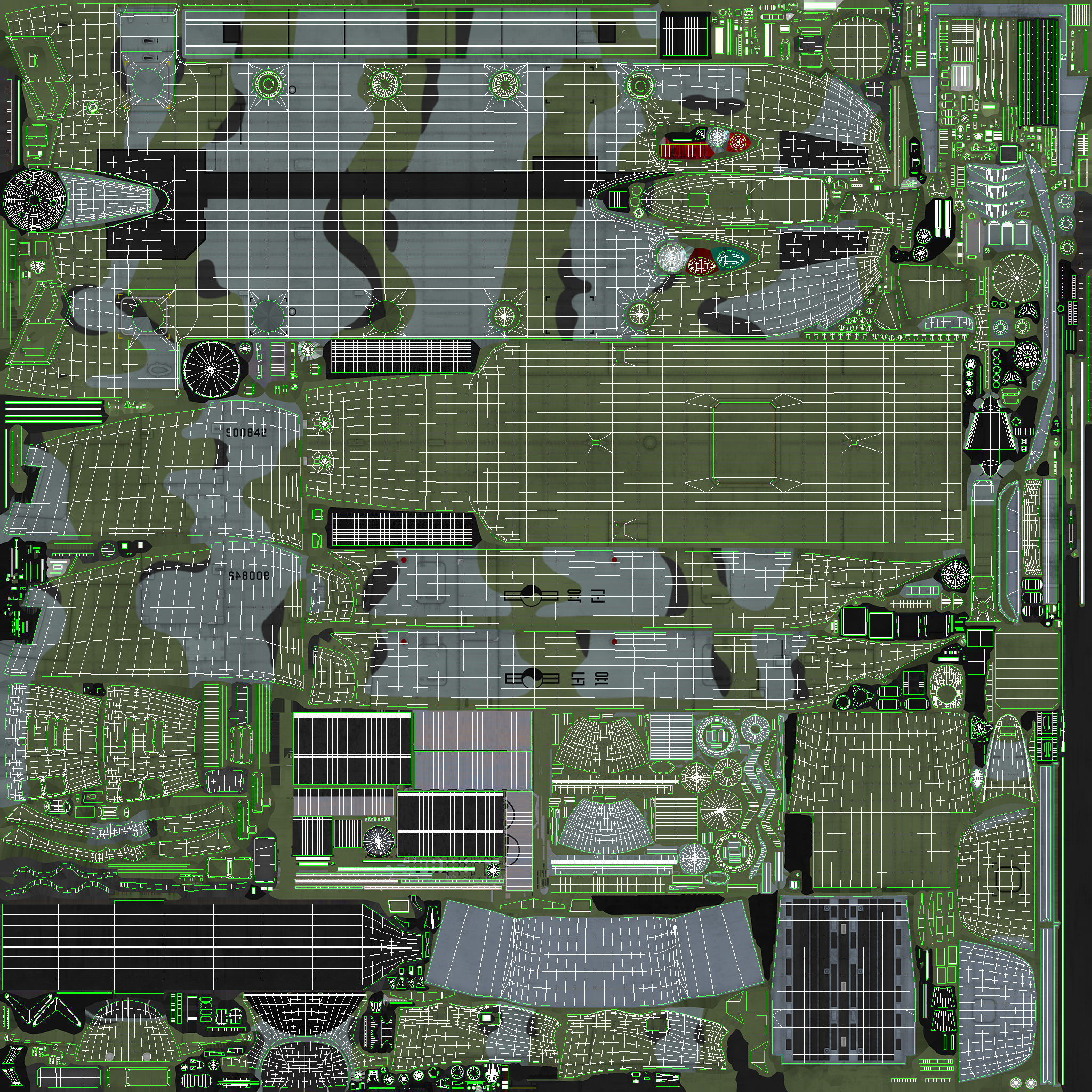  CH-47 Chinook Korean Army Static Low-poly 3D model_45