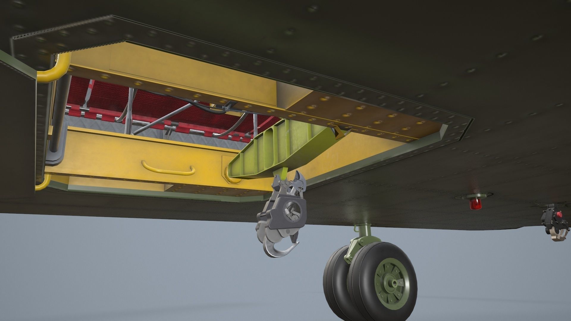  CH-47 Chinook Korean Army Static Low-poly 3D model_19