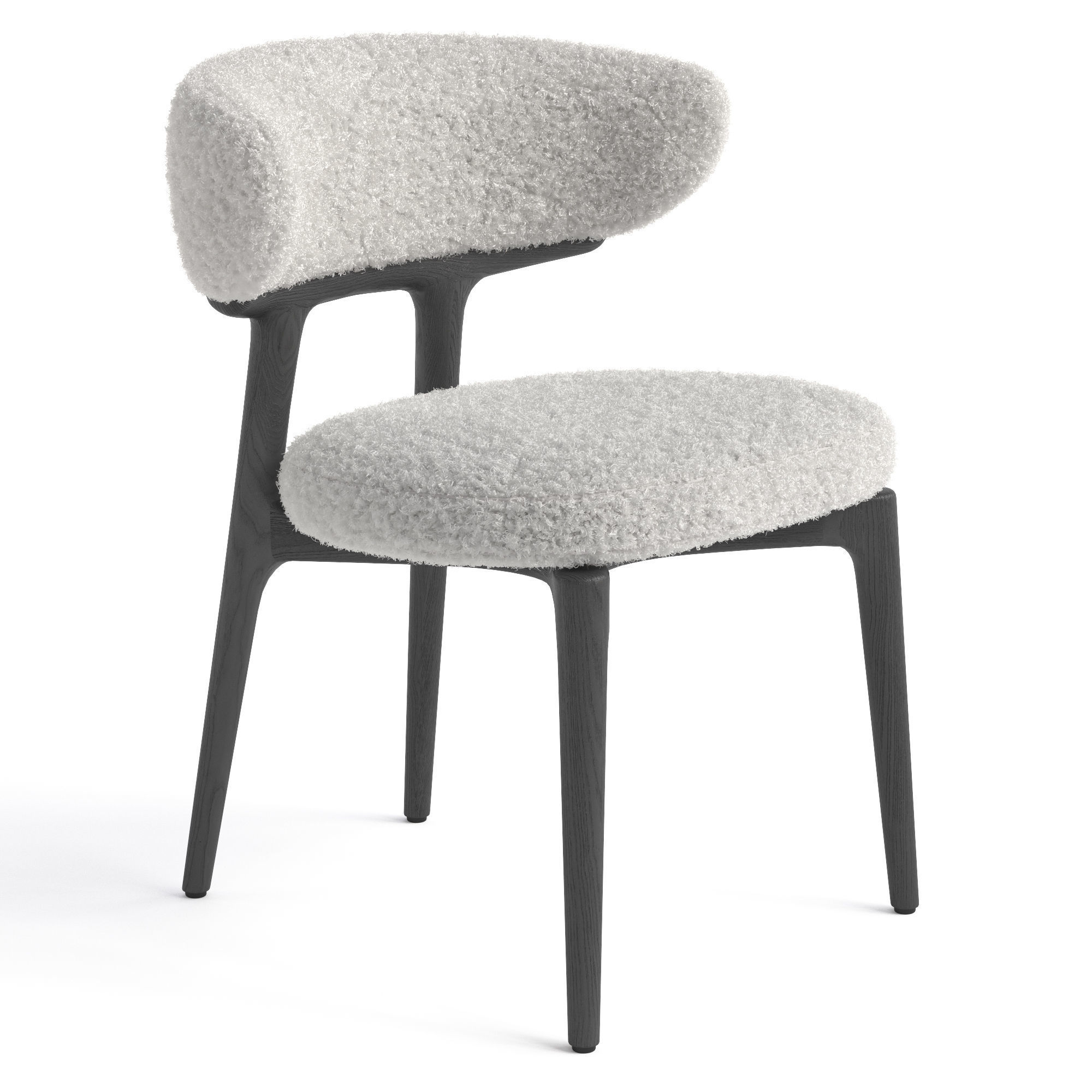 Baxter Clotilde chair and Ton table 3D model_3