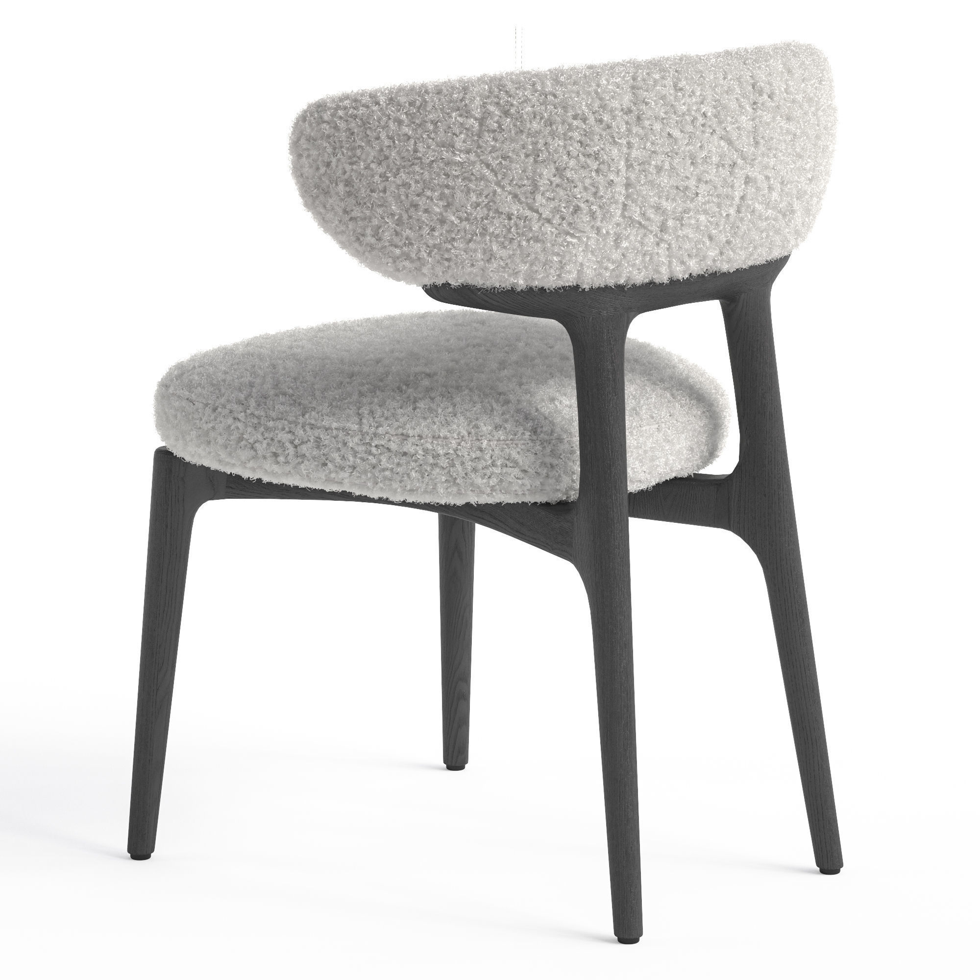 Baxter Clotilde chair and Ton table 3D model_4