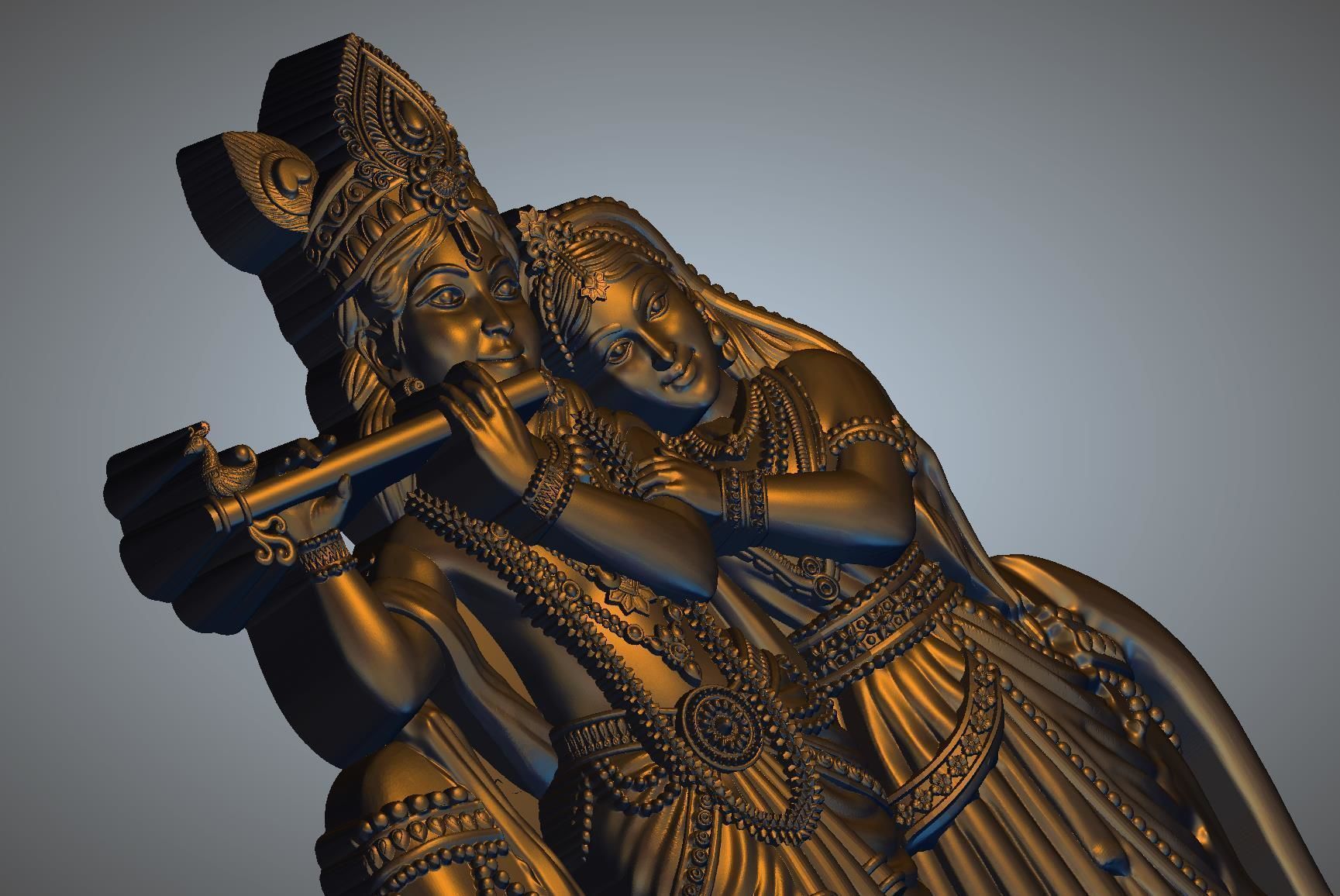 Radha Krishan ji 3D print model_4