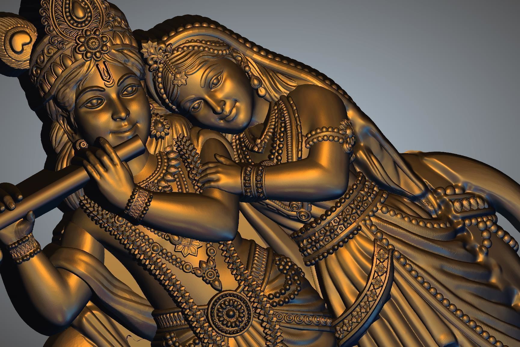 Radha Krishan ji 3D print model_1