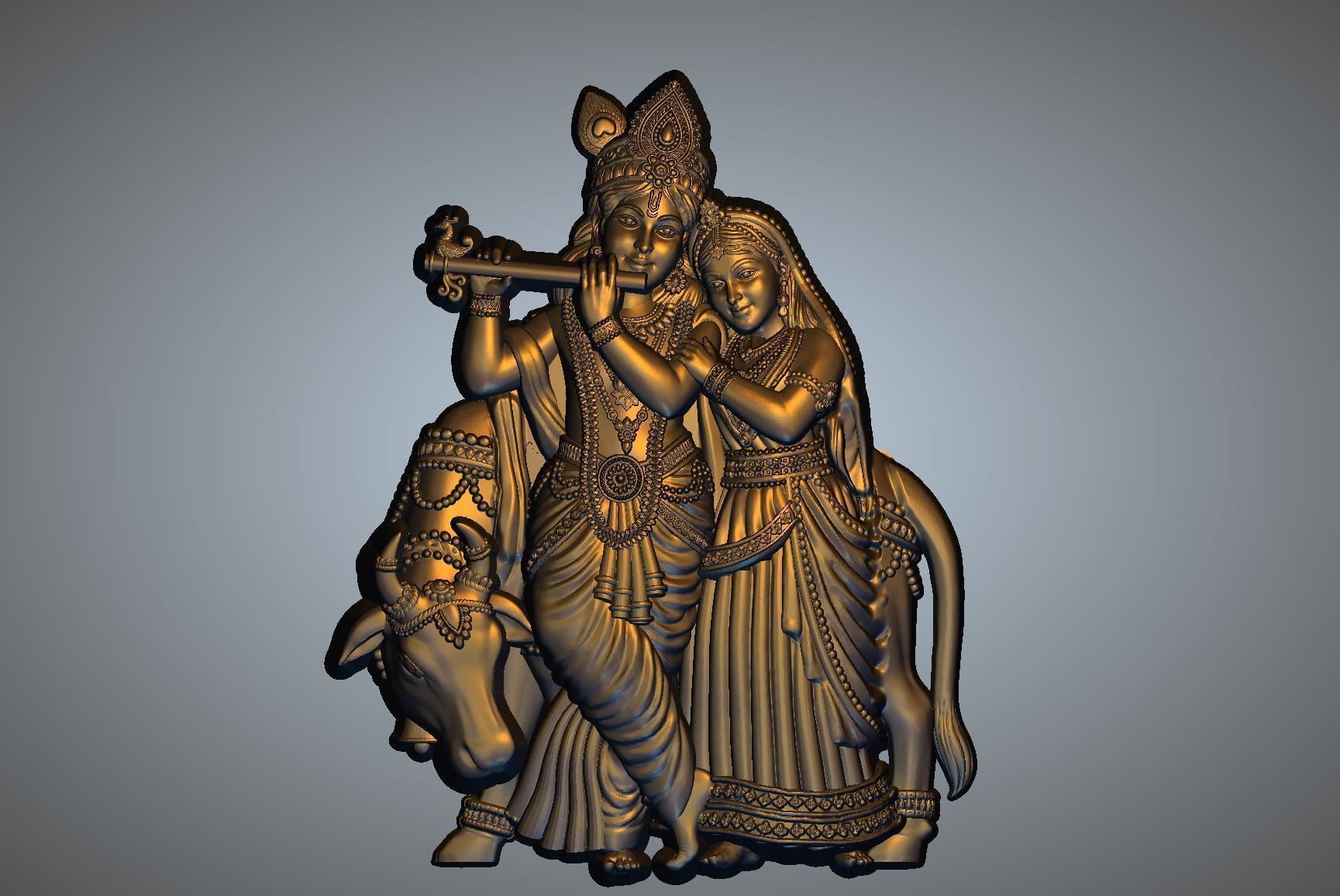 Radha Krishan ji 3D print model_5