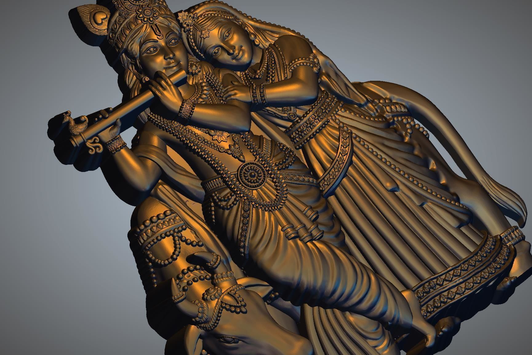 Radha Krishan ji 3D print model_2