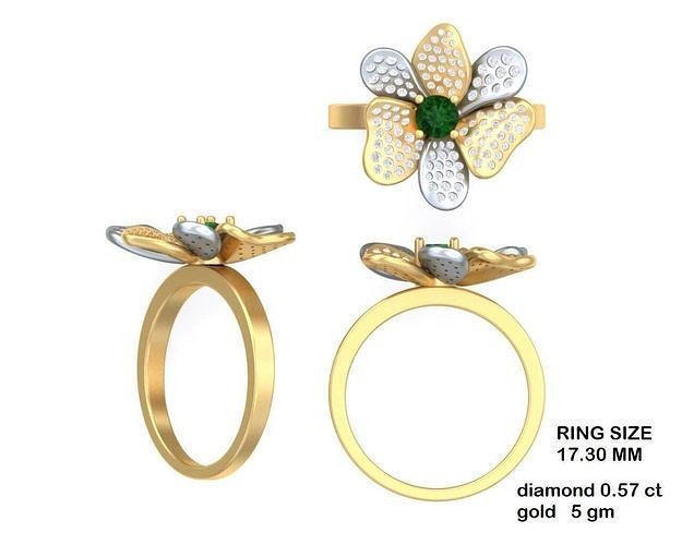 Ladies Ring 125 3D print model