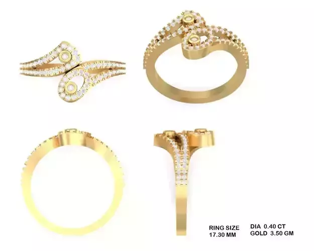 Ladies Ring 111 3D print model