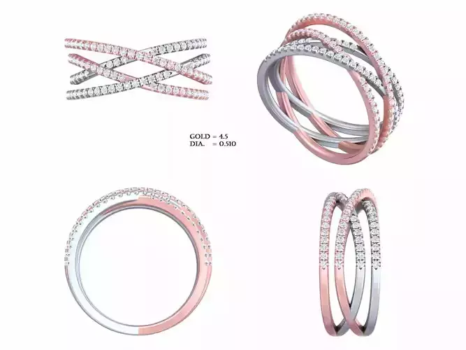Ladies Ring 109 3D print model