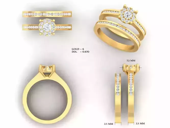 Ladies Ring 106 3D print model
