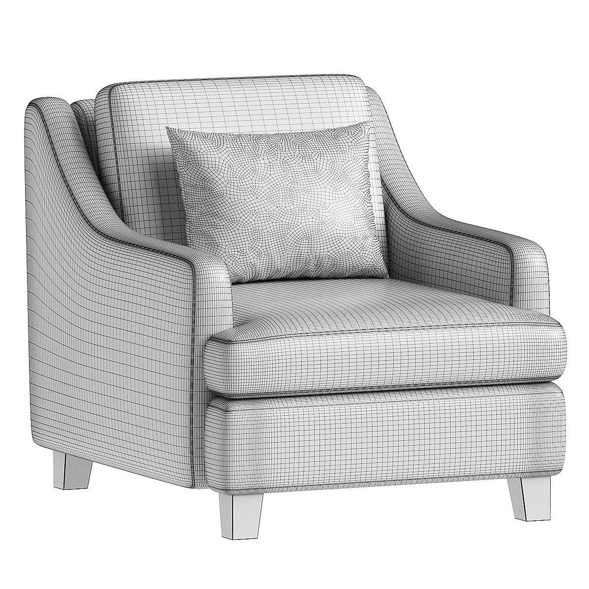 armchair laymington 3D model_3