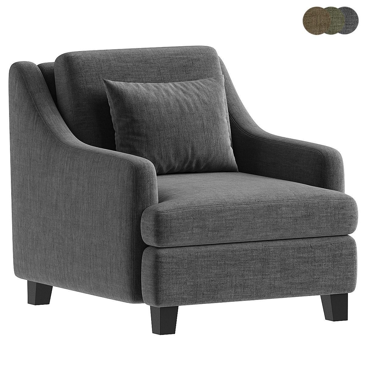 armchair laymington 3D model_2