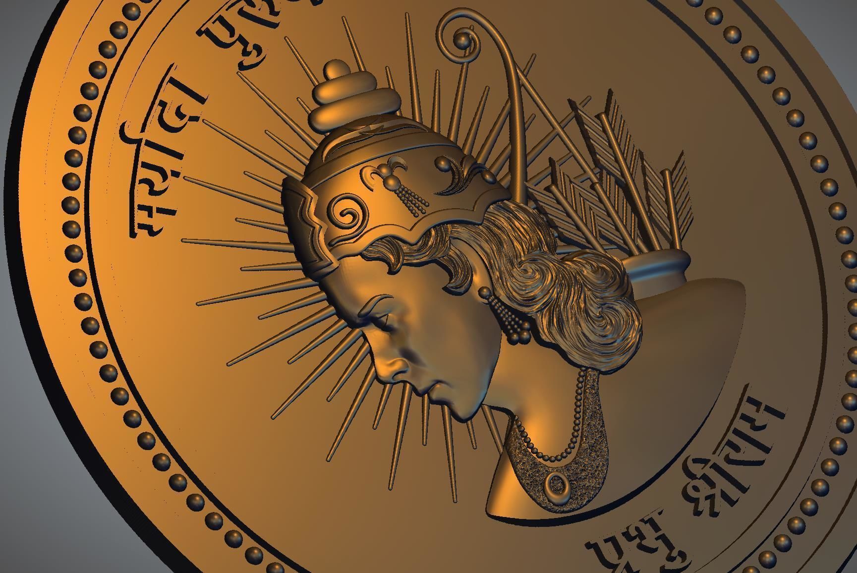 Shri Ram 3D print model_4