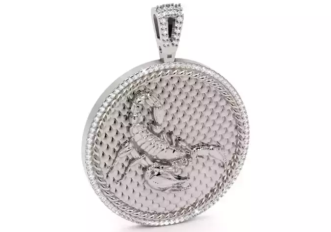 Scorpion Zodiac Pendant 3D-Printable Ornamental Jewelry Design 3D print model