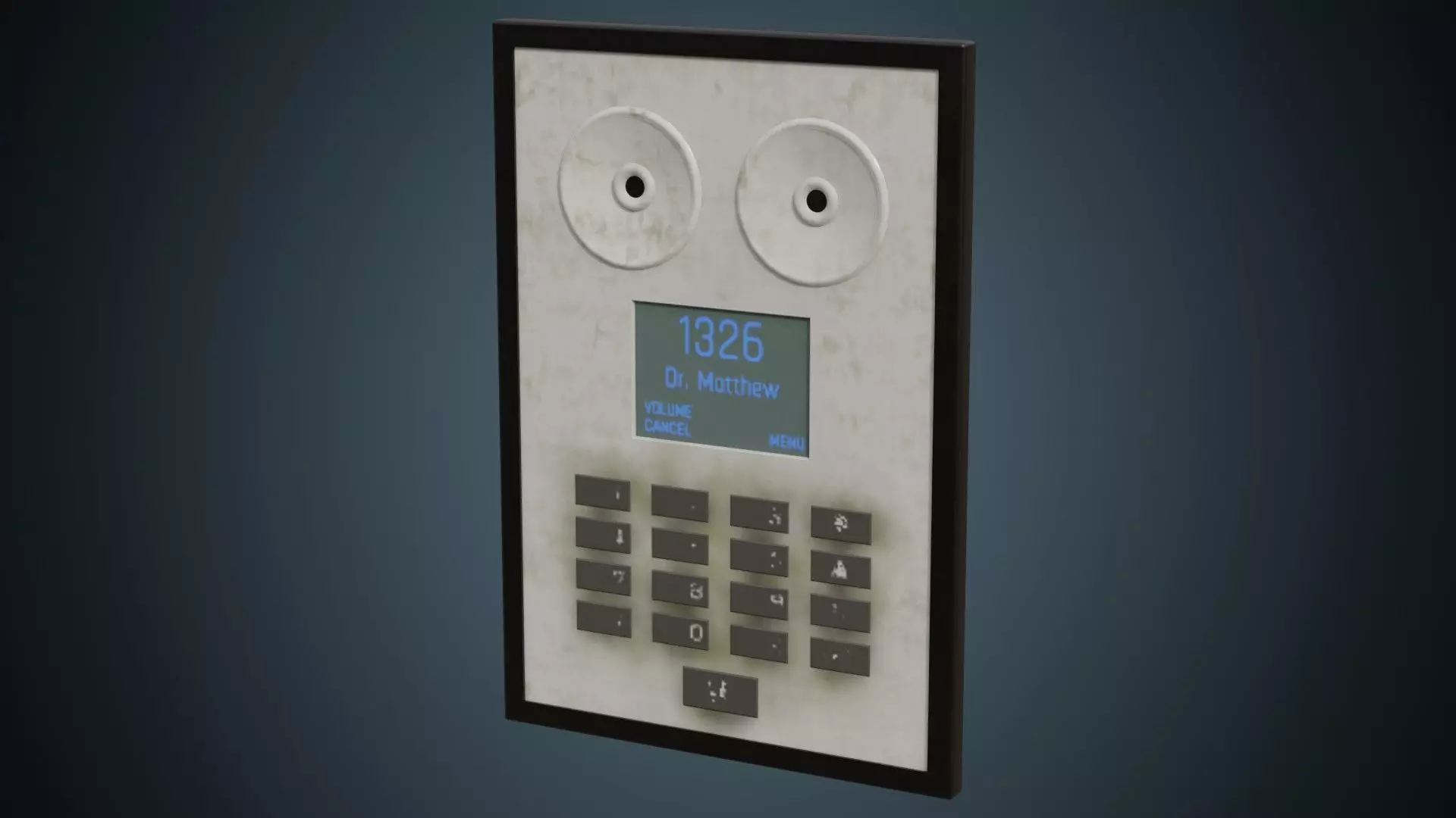 Intercom 1B Low-poly 3D model_0