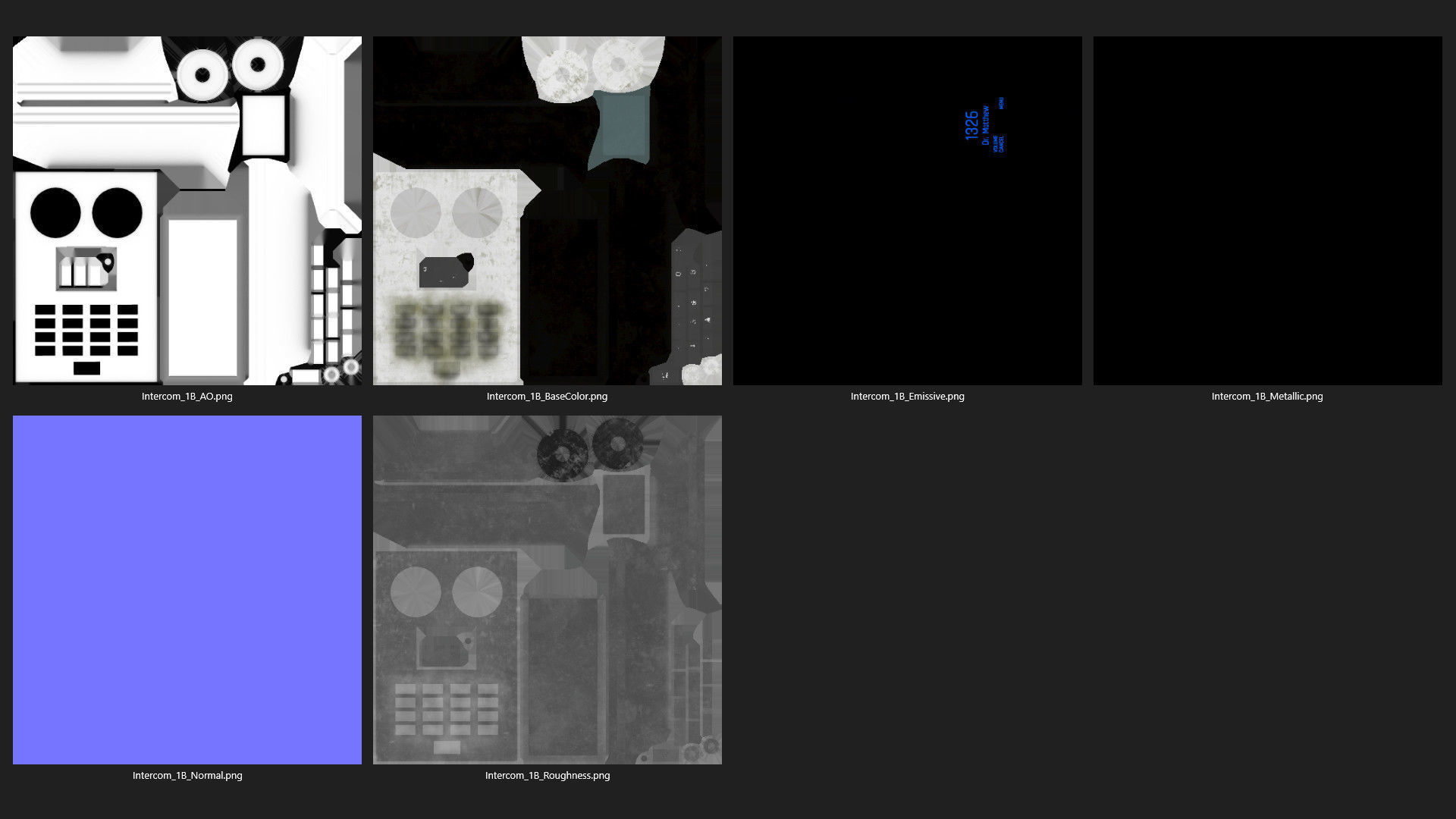 Intercom 1B Low-poly 3D model_8