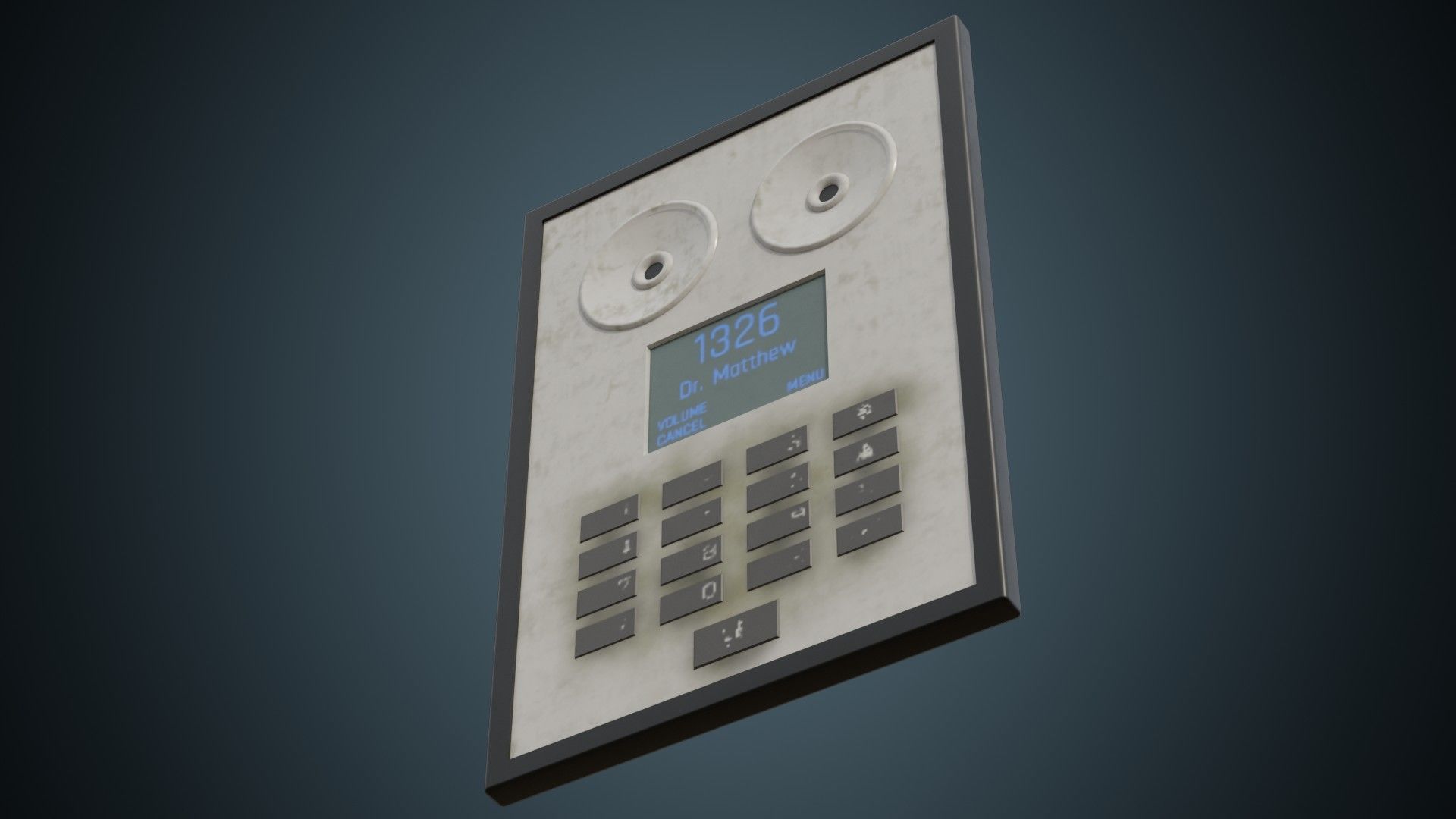 Intercom 1B Low-poly 3D model_4