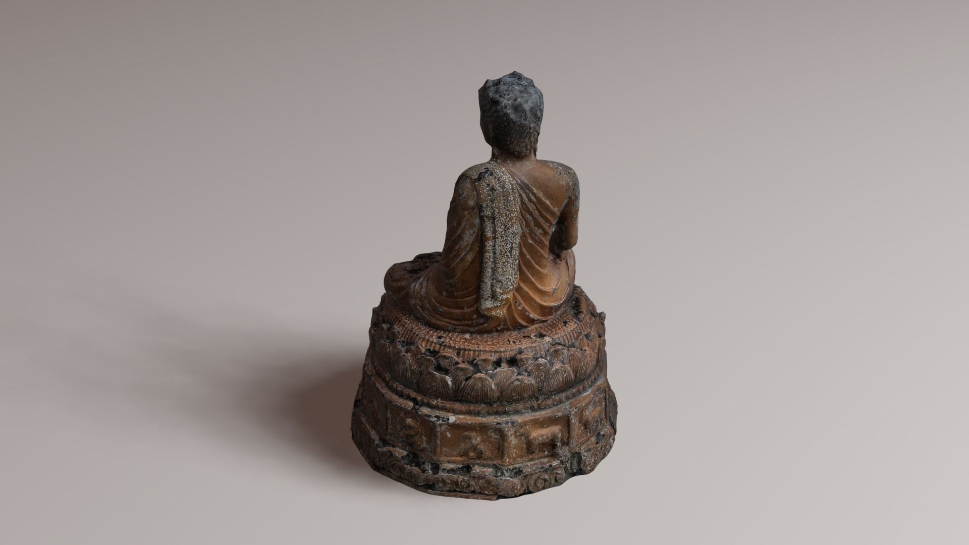 Buddha 21 ancient 3D print model_24