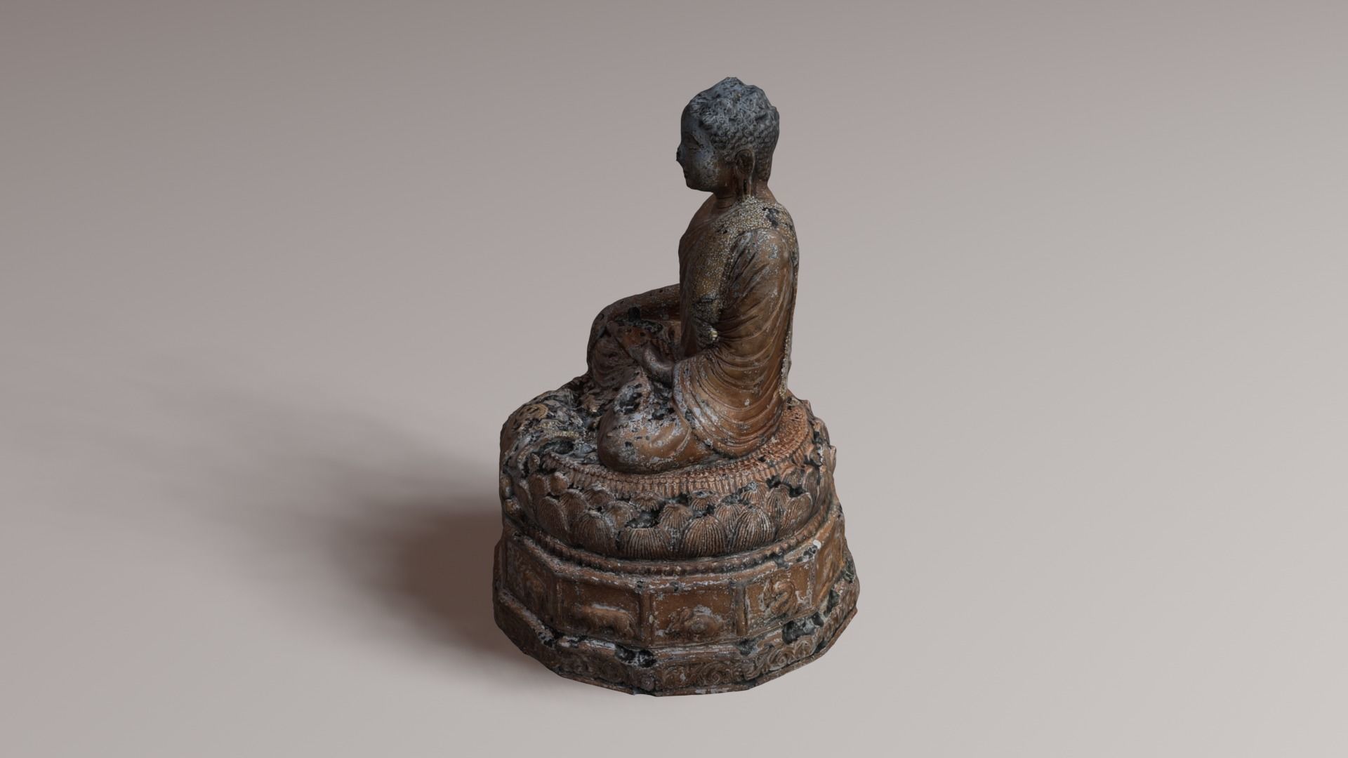 Buddha 21 ancient 3D print model_29