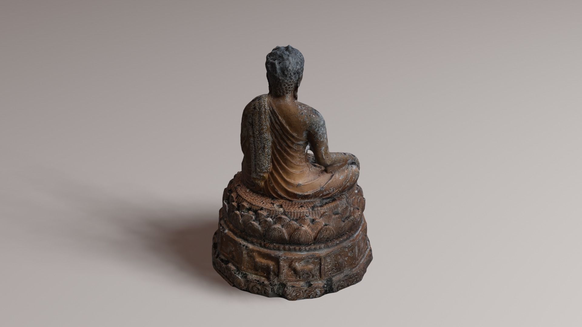 Buddha 21 ancient 3D print model_21