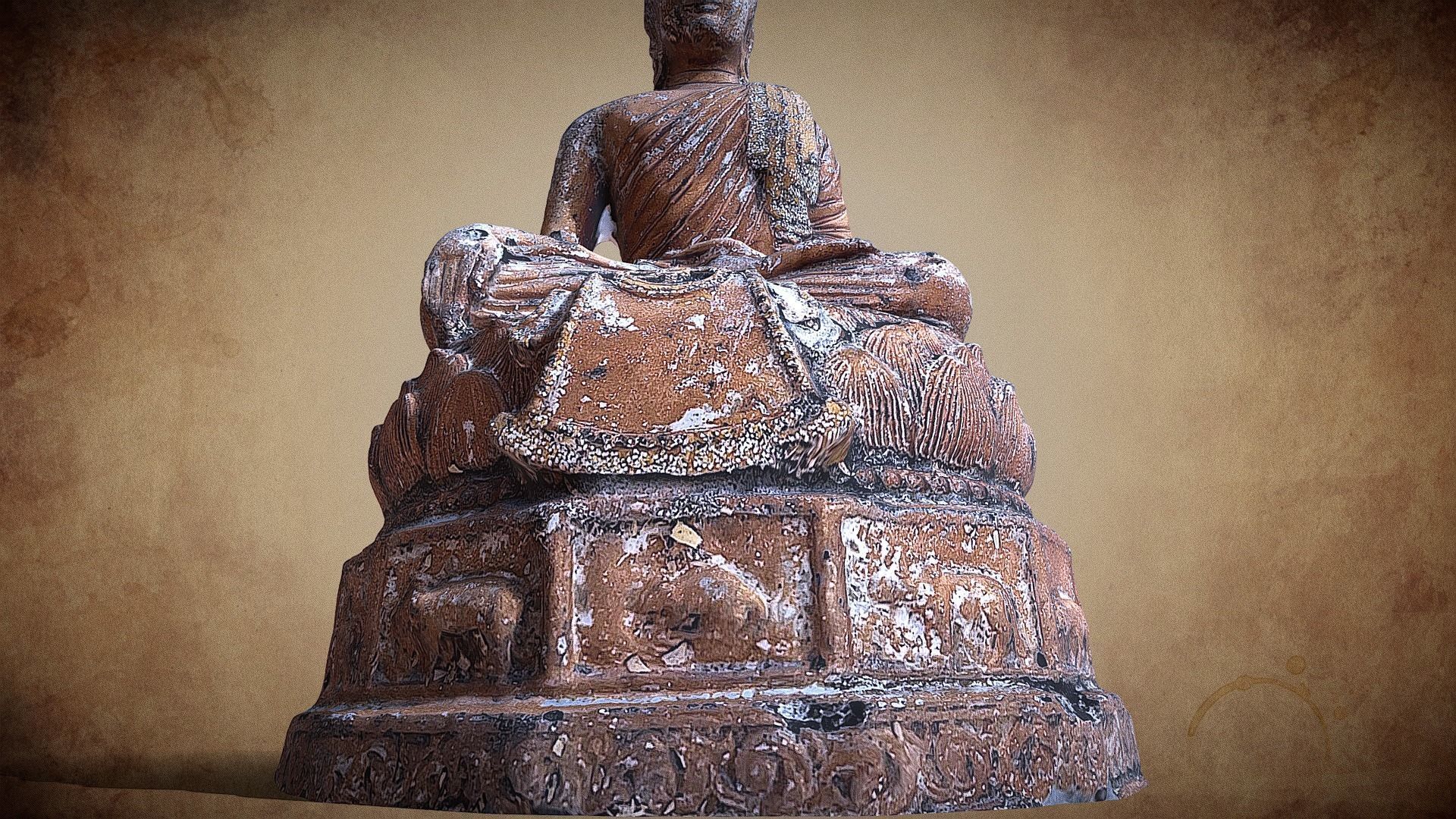 Buddha 21 ancient 3D print model_6