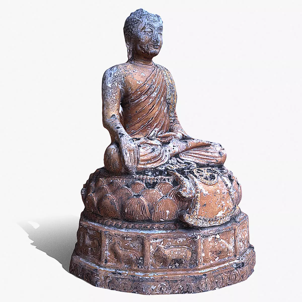 Buddha 21 ancient 3D print model_0