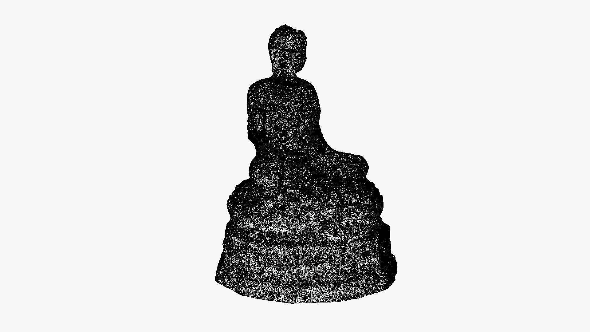 Buddha 21 ancient 3D print model_3