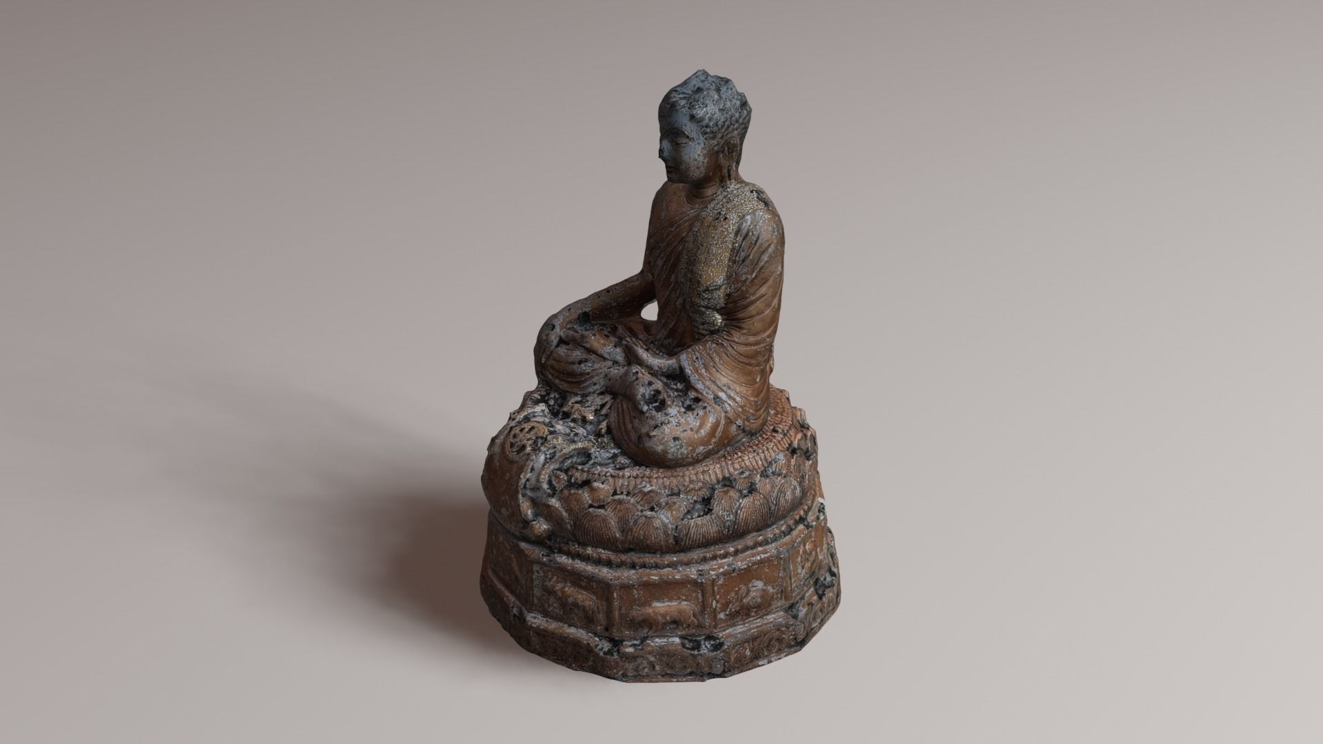 Buddha 21 ancient 3D print model_33
