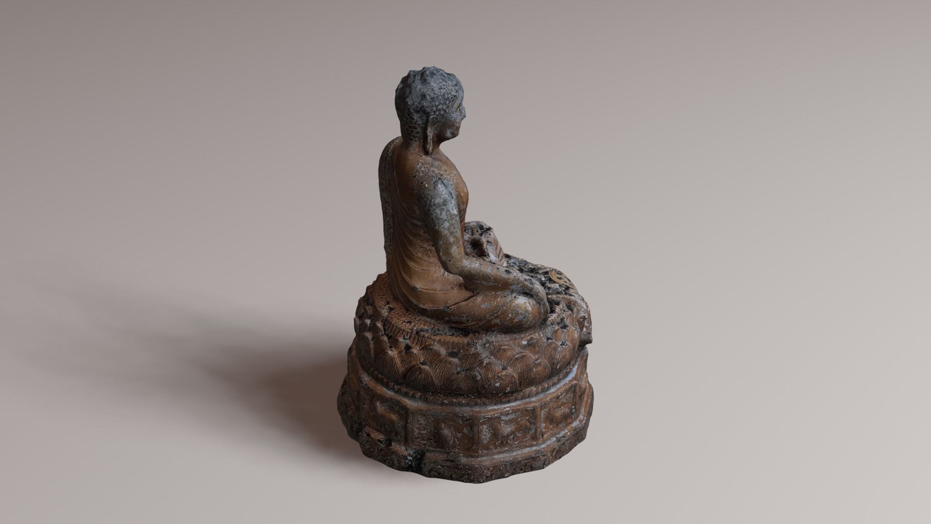 Buddha 21 ancient 3D print model_16