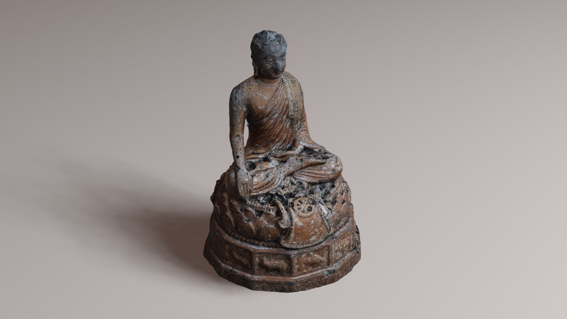 Buddha 21 ancient 3D print model_39