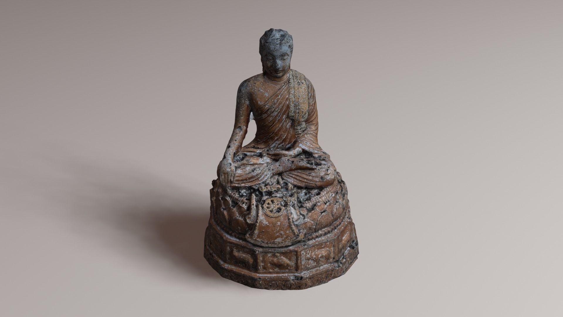 Buddha 21 ancient 3D print model_36