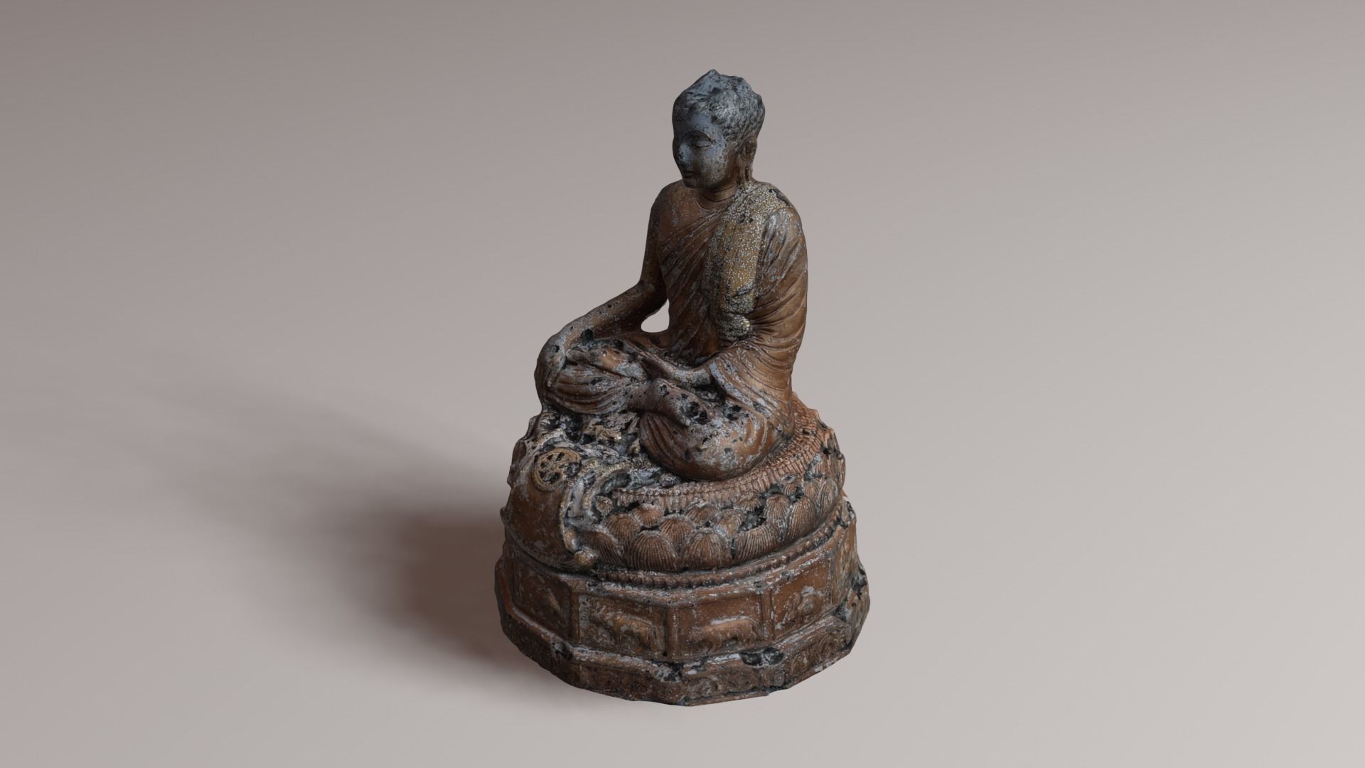 Buddha 21 ancient 3D print model_32