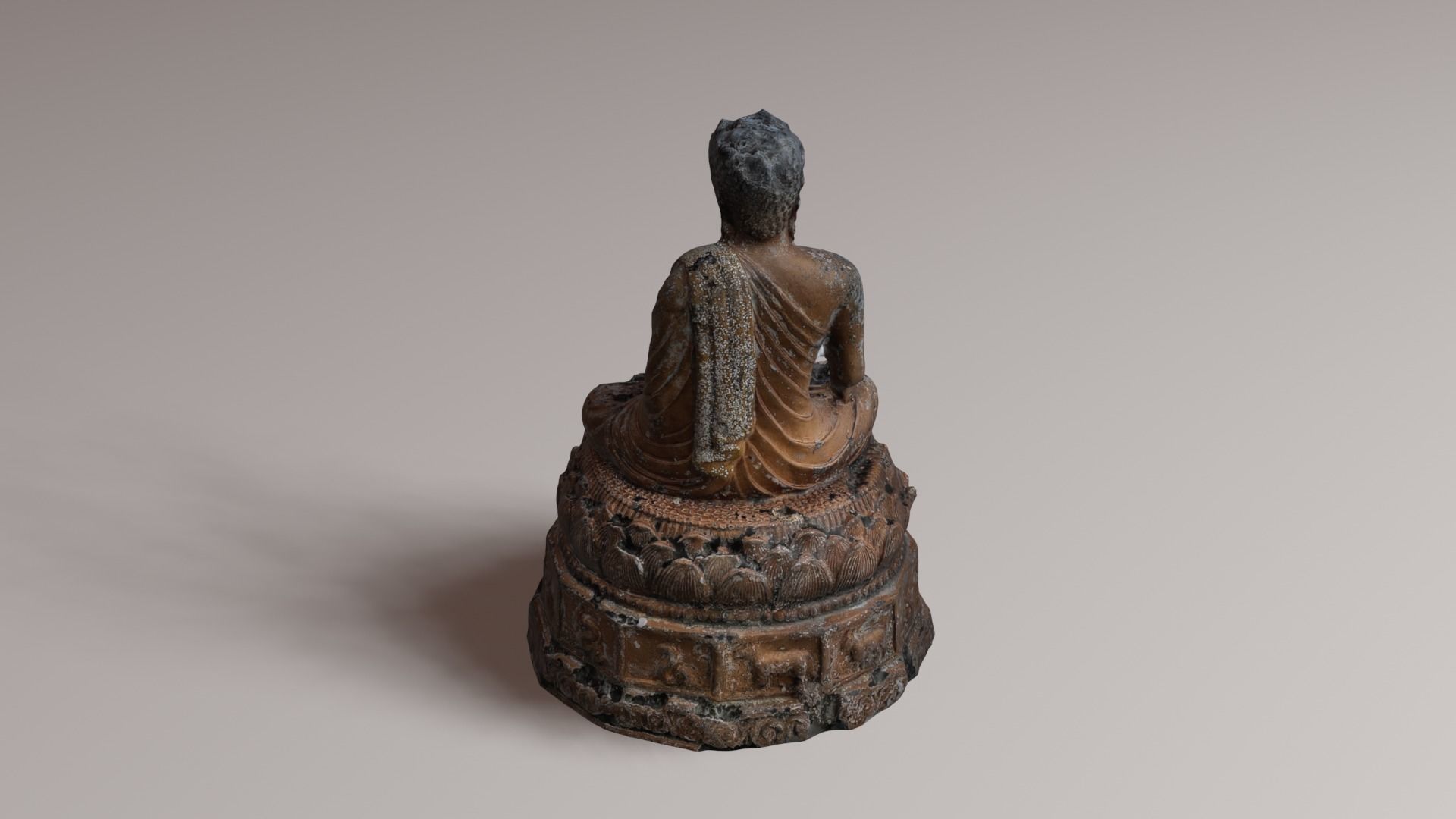 Buddha 21 ancient 3D print model_23