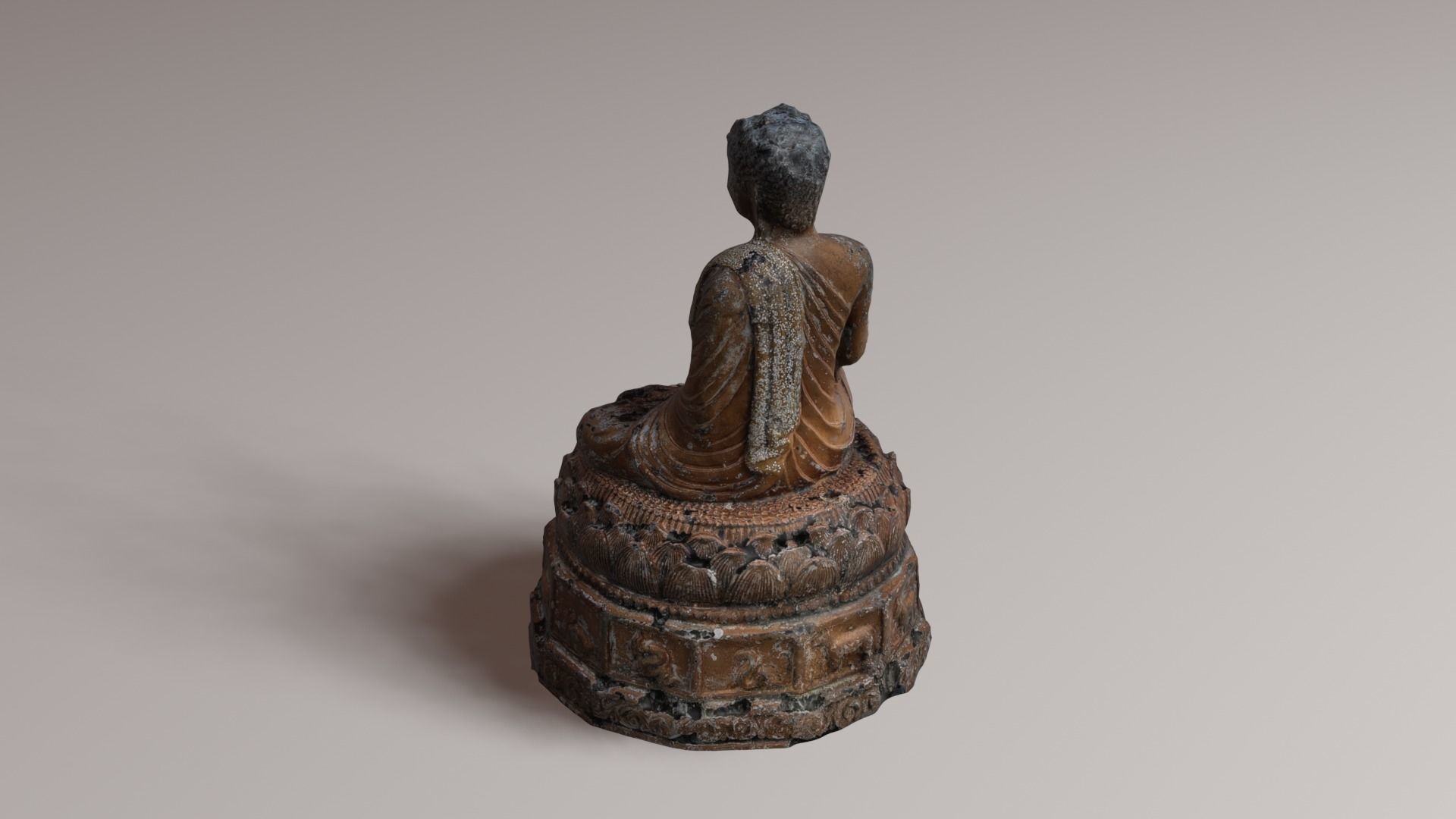 Buddha 21 ancient 3D print model_26